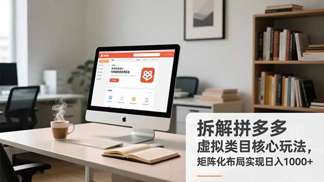 拆解拼多多虚拟类目核心玩法，矩阵化布局实现日入1000+-创意资源网