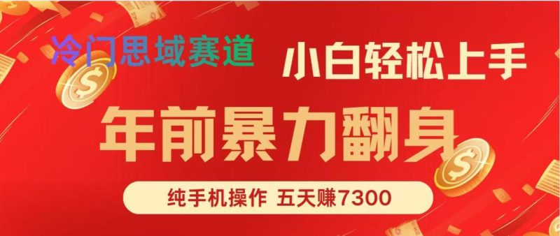 年前爆火项目，每单可以赚个300-2000，5天赚了7300-创意资源网
