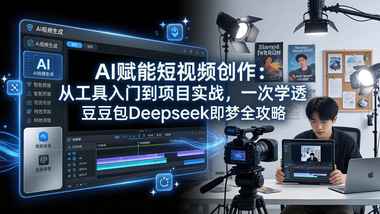 AI赋能短视频创作:从工具入门到项目实战,一次学透豆包Deepseek即梦全攻略 AI赋能短视频创作:从工具入门到项目实战,一次学透豆包Deepseek即梦全攻略