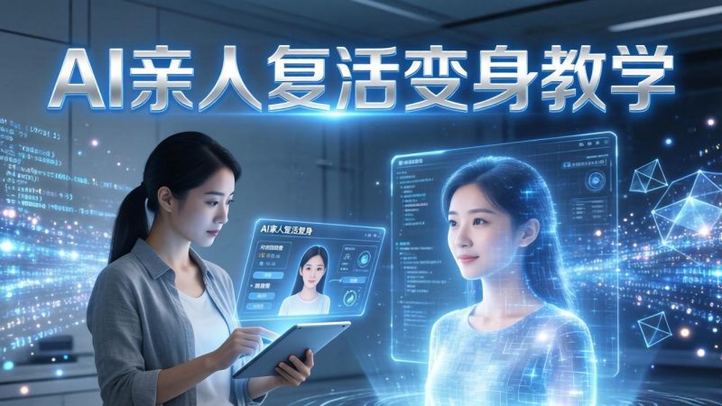 AI亲人复活变身教学，最近超级火爆的项目，涨粉超级快，私域引流代做服务，收徒等-创业资源网 | 精品设计与工具分享平台