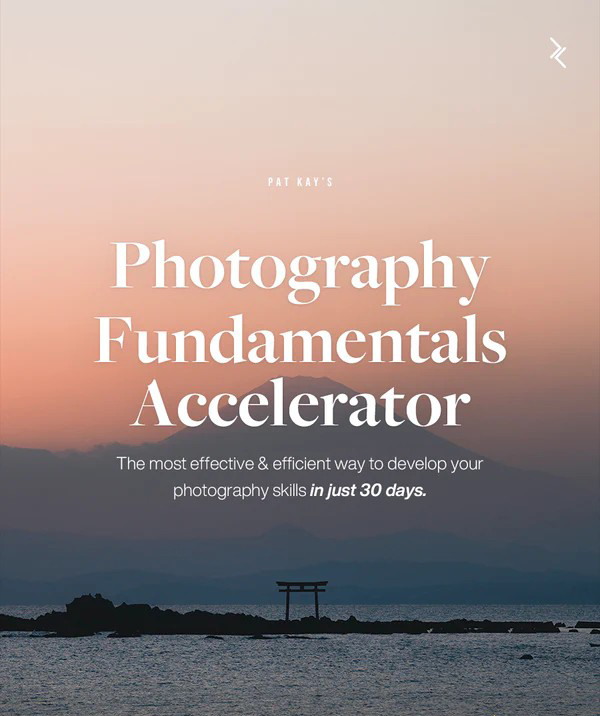 网红摄影师Pat Kay – 30天摄影基础知识加速器教程-30节课-中英字幕-创业资源网 | 精品设计与工具分享平台