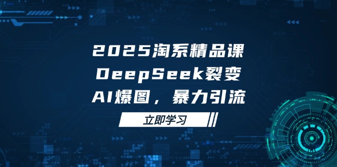 2025 淘系精品课，DeepSeek 裂变，AI 爆图，暴力引流-创业资源网 | 精品设计与工具分享平台