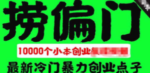 千款捞偏门小本创业小项目，总有一款适合你-创业资源网 | 精品设计与工具分享平台