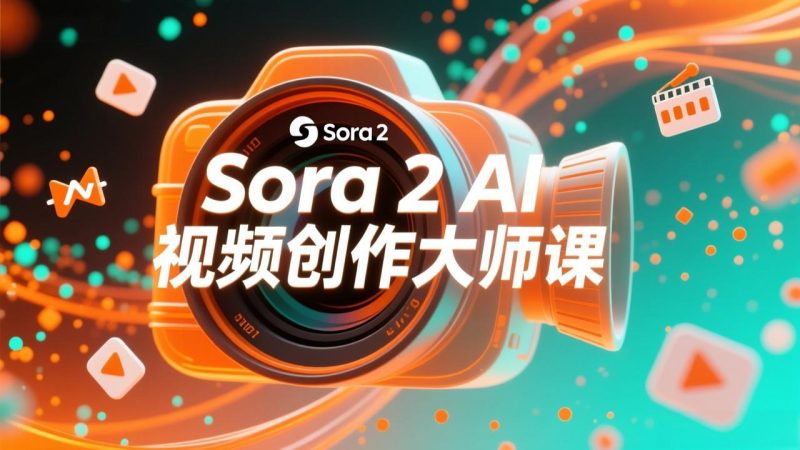 如何利用Sora 2创建流行AI人工智能视频大师班教程：掌握创作全流程，产出百万播放内容-创业资源网 | 精品设计与工具分享平台