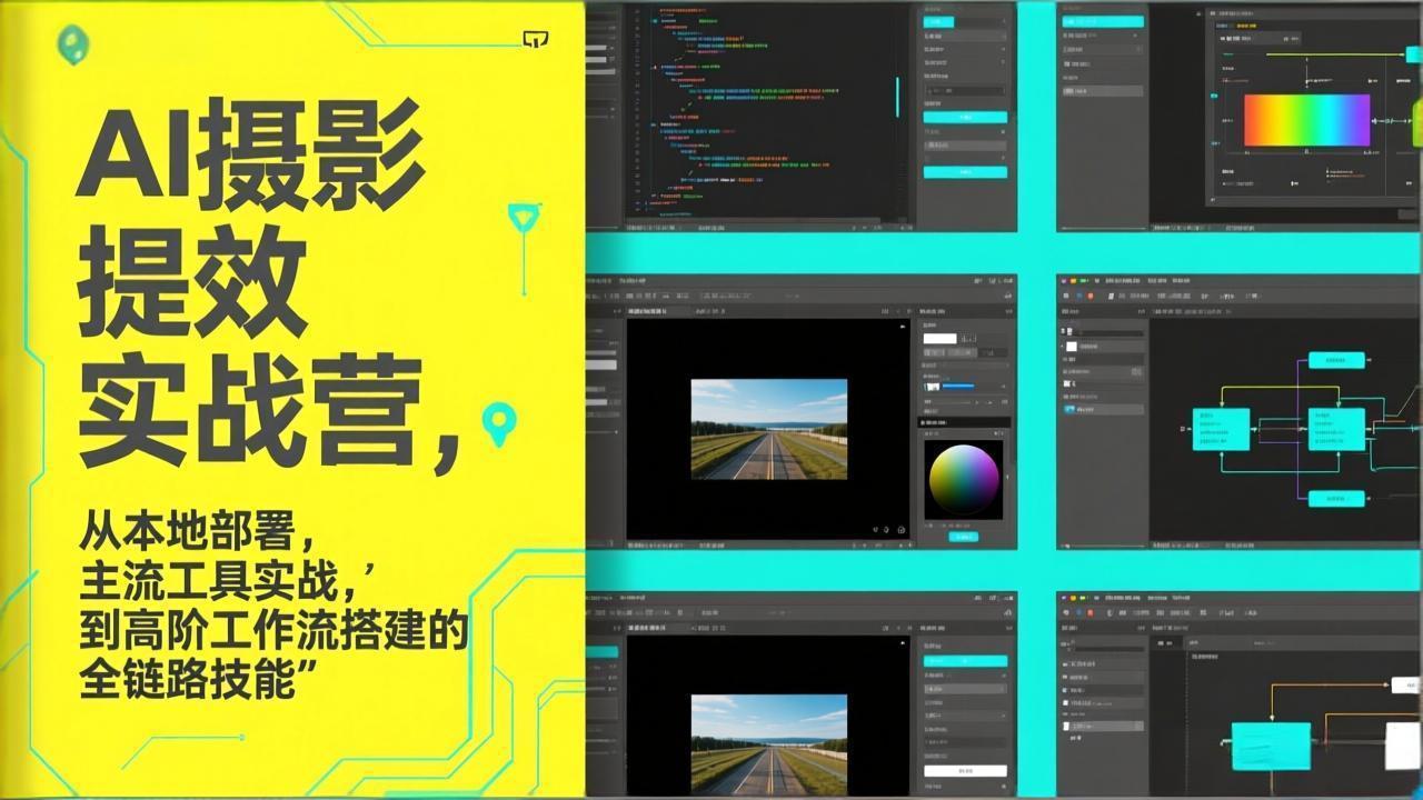 AI+摄影提效实战营,从本地部署,主流工具实战,到高阶工作流搭建的全链路技能 AI+摄影提效实战营,从本地部署,主流工具实战,到高阶工作流搭建的全链路技能