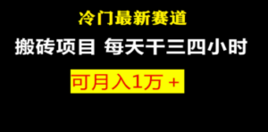 最新冷门游戏搬砖项目，小白零基础也可以月入过万（附教程+软件）-创业资源网 | 精品设计与工具分享平台