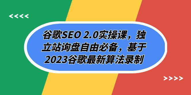 2023谷歌SEO 2.0实操全攻略：独立站询盘自由必备，谷歌最新算法解析（94节）-创业资源网 | 精品设计与工具分享平台