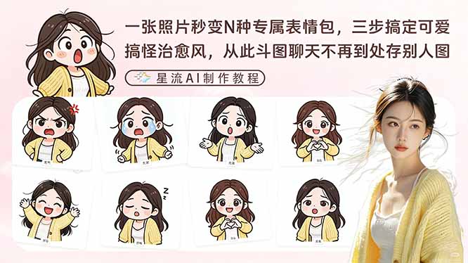 一张照片秒变N种专属表情包，三步搞定可爱搞怪治愈风，从此斗图聊天不再到处存别人图-创业资源网 | 精品设计与工具分享平台