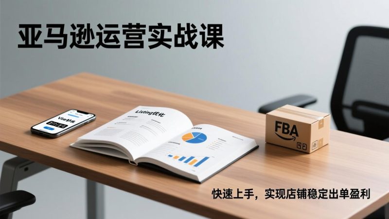 亚马逊运营实战课，Listing优化、Vine秒杀、FBA发货，快速上手，实现店铺稳定出单盈利-创业资源网 | 精品设计与工具分享平台