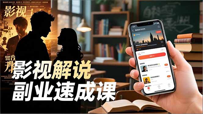 Tk影视解说副业速成课,软件安装、全流程实操、爆款预设,新手两周变现 Tk影视解说副业速成课,软件安装、全流程实操、爆款预设,新手两周变现