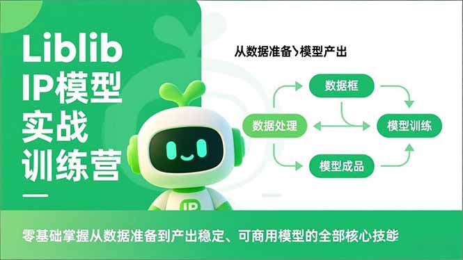 Liblib IP模型实战训练营，零基础掌握从数据准备到产出稳定、可商用模型的全部核心技能-创业资源网 | 精品设计与工具分享平台