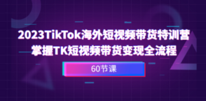 2023-TikTok海外短视频带货特训营，掌握TK短视频带货变现全流程（60节课）-创业资源网 | 精品设计与工具分享平台
