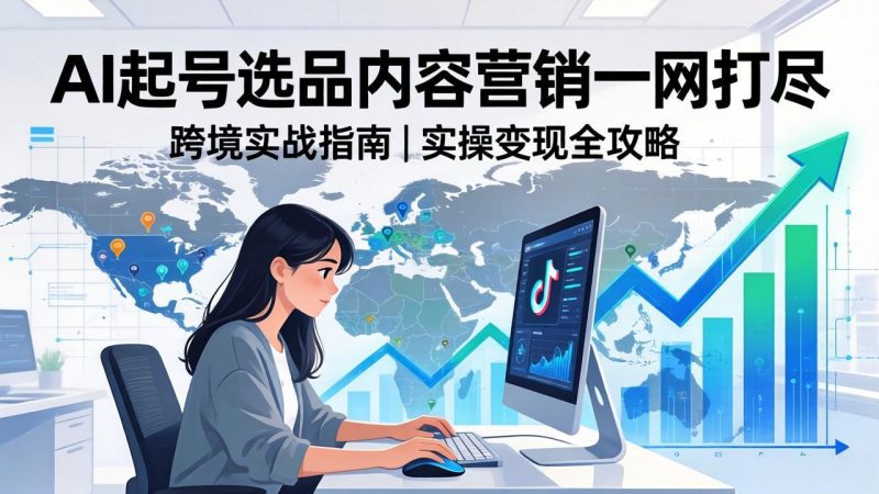 2026 TikTok 跨境AI实操：从零基础到变现全流程，AI起号选品内容营销一网打尽-创业资源网 | 精品设计与工具分享平台