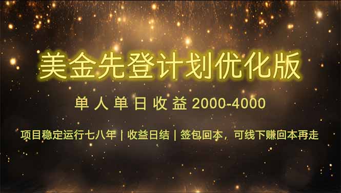 连续7-8年创单日收益冠军项目，日收益$600-1200-创业资源网 | 精品设计与工具分享平台