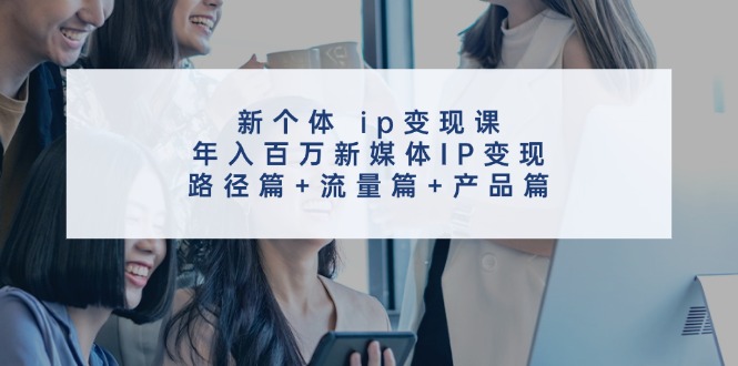创新个体 ip变现课，年入百万新媒体IP变现，路径篇+流量篇+产品篇-创业资源网 | 精品设计与工具分享平台