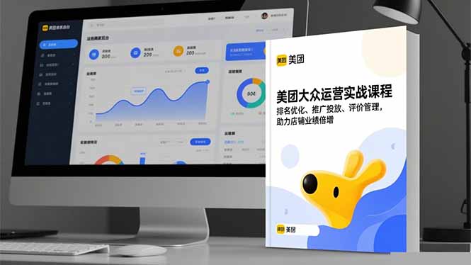 美团大众运营实战课程，排名优化、推广投放、评价管理，助力店铺业绩倍增-创业资源网 | 精品设计与工具分享平台