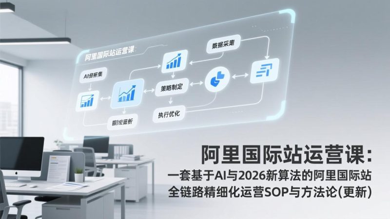 阿里国际站运营课:一套基于AI与2026新算法的阿里国际站全链路精细化运营SOP与方法论(更新)-创业资源网 | 精品设计与工具分享平台
