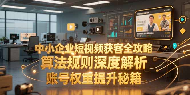 中小企业短视频获客全攻略，算法规则深度解析，账号权重提升秘籍-创业资源网 | 精品设计与工具分享平台