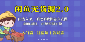 闲鱼无货源最新玩法,从入门到精通,由浅入深教你怎么去做-创业资源网 | 精品设计与工具分享平台