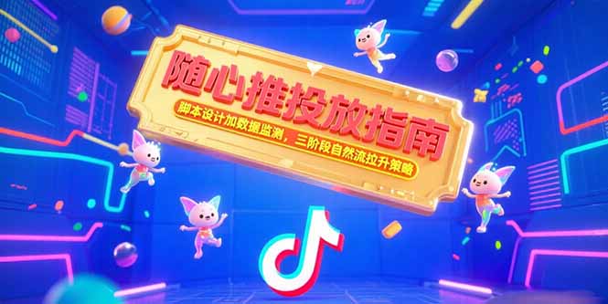随心推投放指南,脚本设计加数据监测,三阶段自然流拉升策略 随心推投放指南,脚本设计加数据监测,三阶段自然流拉升策略