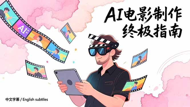 AI电影制作终极指南:从创意到成片,系统掌握智能影视全流程实战课(中英字幕) AI电影制作终极指南:从创意到成片,系统掌握智能影视全流程实战课(中英字幕)