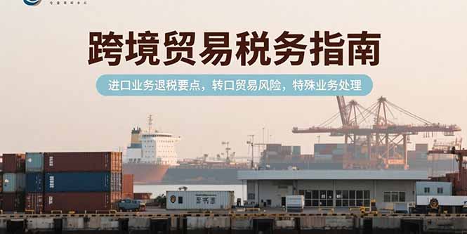 跨境贸易税务指南，进口业务退税要点，转口贸易风险，特殊业务处理-创业资源网 | 精品设计与工具分享平台