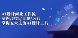 AI设计商业·工作流，室内·建筑·景观·运营，掌握五大主流AI设计工具-创业资源网 | 精品设计与工具分享平台