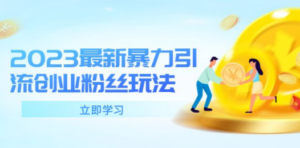 2023最新暴力引流创业粉丝玩法，单日被动引流50+创业粉-创业资源网 | 精品设计与工具分享平台