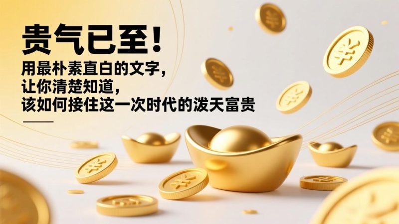 付费文章：贵气已至！用最朴素直白的文字，让你清楚知道，该如何接住这一次时代的泼天富贵-创业资源网 | 精品设计与工具分享平台