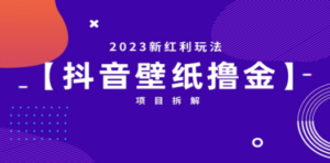 2023新红利玩法：抖音壁纸撸金项目-创业资源网 | 精品设计与工具分享平台