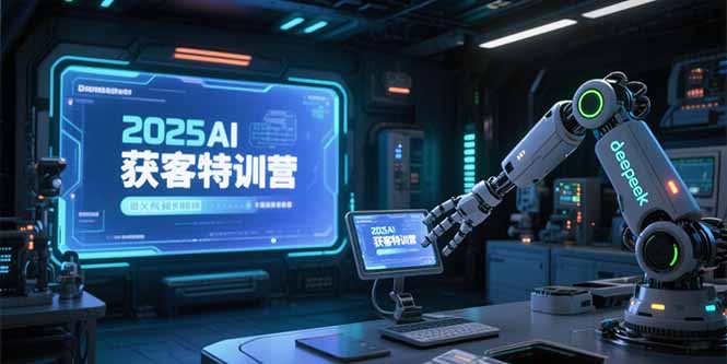 2025AI获客特训营，AI图文视频全制作，deepseek工具实操教学-创业资源网 | 精品设计与工具分享平台