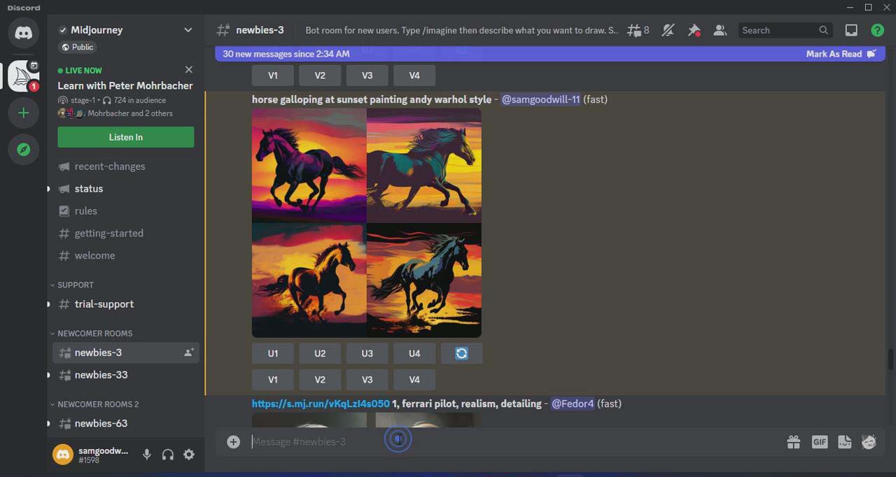 Midjourney AI人工智能艺术图片从入门到高级创作教程-33节课-中英字幕 Midjourney AI人工智能艺术图片从入门到高级创作教程-33节课-中英字幕