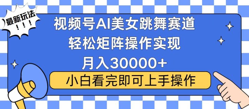 视频号蓝海赛道玩法，当天起号，拉爆流量收益，小白也能轻松月入30000+-创业资源网 | 精品设计与工具分享平台