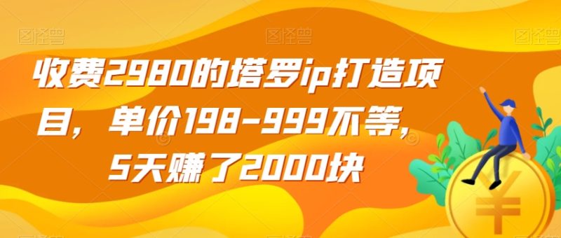 收费2980的塔罗IP打造项目，单价198-999不等，5天赚了2000块【揭秘】-创业资源网 | 精品设计与工具分享平台