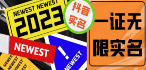 最新抖音一证无限实名技术 无视限制封禁【详细玩法视频教程】-创业资源网 | 精品设计与工具分享平台