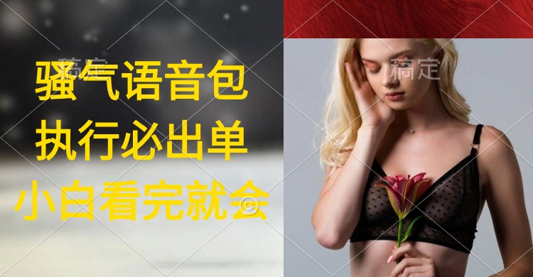 执行就出单，日入2000+，超火骚气语音包，小白看完课程就能马上实操-创业资源网 | 精品设计与工具分享平台