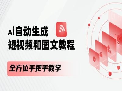 AI自动生成短视频和图文课程，全方位手把手教学-创业资源网 | 精品设计与工具分享平台