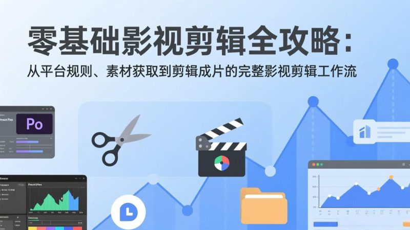 零基础影视剪辑全攻略：从平台规则、素材获取到剪辑成片的完整影视剪辑工作流-创业资源网 | 精品设计与工具分享平台