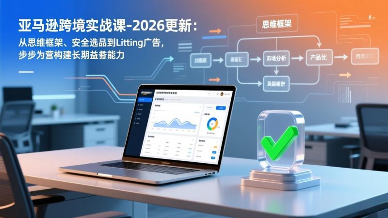 亚马逊跨境实战课-2026更新：从思维框架、安全选品到Listing广告，步步为营构建长期盈利能力-创业资源网 | 精品设计与工具分享平台