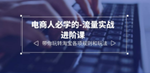 电商人必学的-流量实战进阶课：带你玩转淘宝各项规则和玩法（12节课）-创业资源网 | 精品设计与工具分享平台