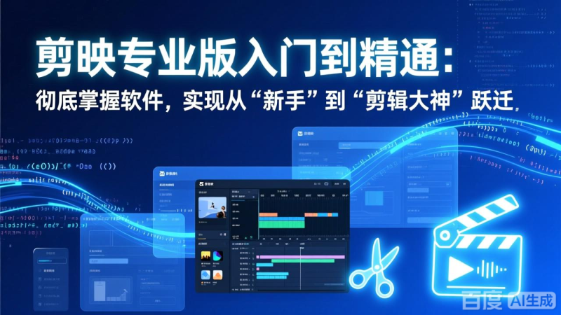 剪映专业版入门到精通：彻底掌握软件，实现从“新手”到“剪辑大神”跃迁-创业资源网 | 精品设计与工具分享平台
