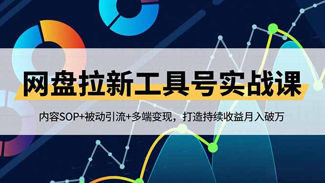 网盘拉新工具号实战课，内容SOP+被动引流+多端变现，打造持续收益月入破万-创业资源网 | 精品设计与工具分享平台