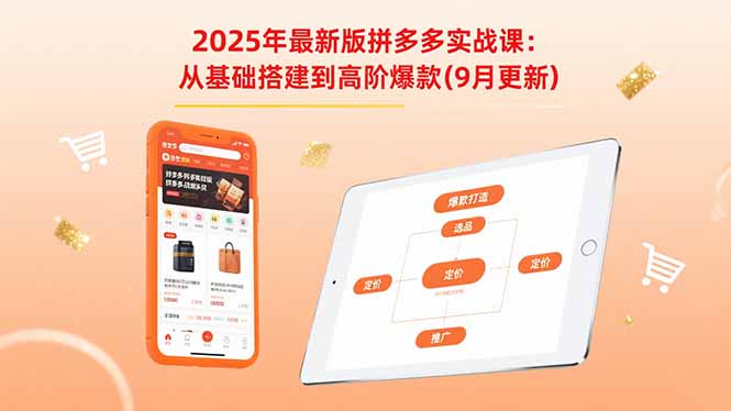 2025年最新版拼多多实战课：从基础搭建到高阶爆款（9月更新）-创业资源网 | 精品设计与工具分享平台