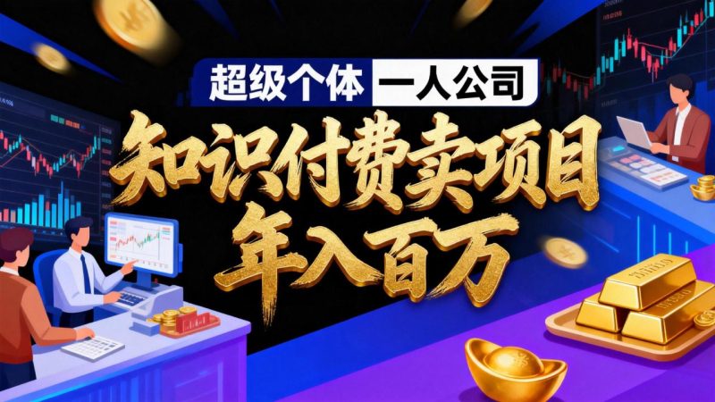 2026年“超级个体一人公司”私域卖项目年入百万，个人IP-精准引流-项目包装-转化成交-创业资源网 | 精品设计与工具分享平台