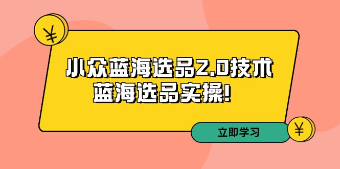拼多多开店培训第33期:小众蓝海选品2.0技术-蓝海选品运营实操! 拼多多开店培训第33期:小众蓝海选品2.0技术-蓝海选品运营实操!