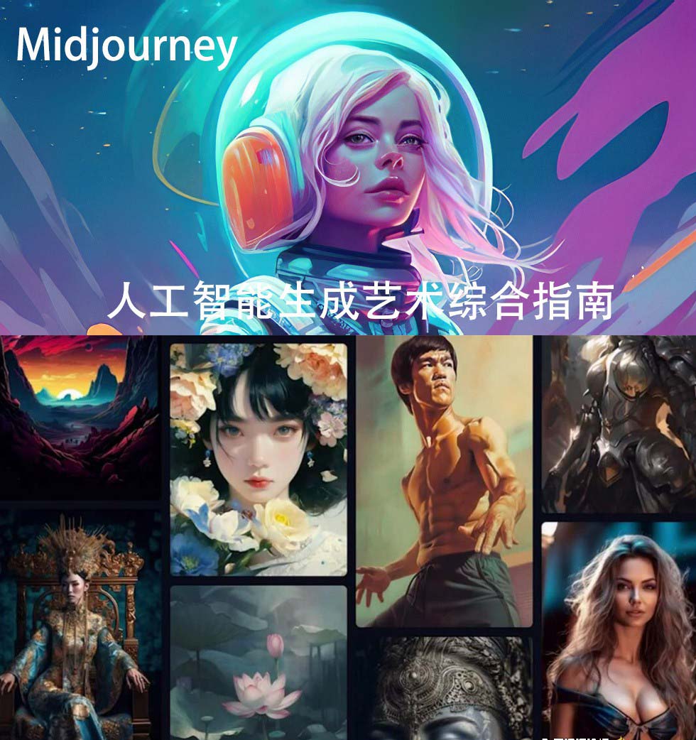 Midjourney及ChatGPT 4人工智能生成艺术图像综合指南-9节课-中英字幕 Midjourney及ChatGPT 4人工智能生成艺术图像综合指南-9节课-中英字幕