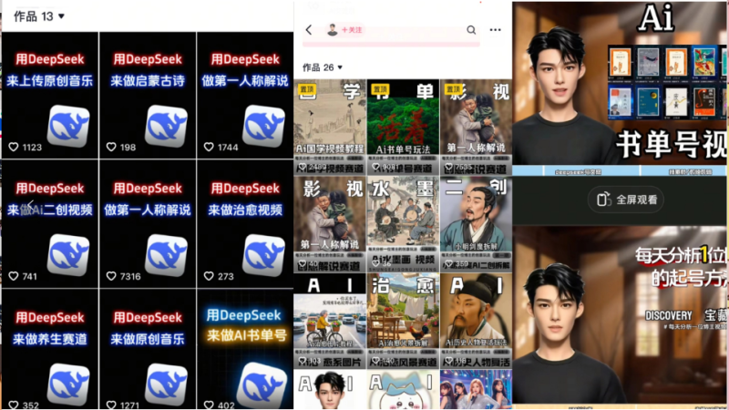 Deep seek项目拆解+卡通数字人25年4月新玩法日引200+创业粉十分钟一条…-创业资源网 | 精品设计与工具分享平台