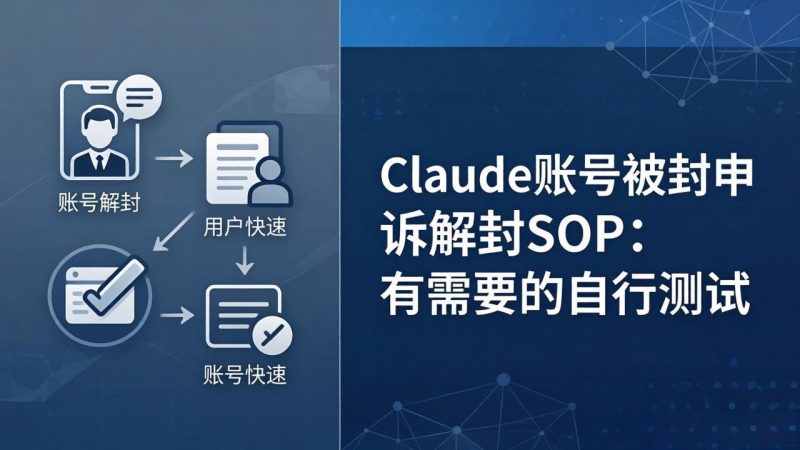 Claude账号被封申诉解封SOP：有需要的自行测试-创业资源网 | 精品设计与工具分享平台