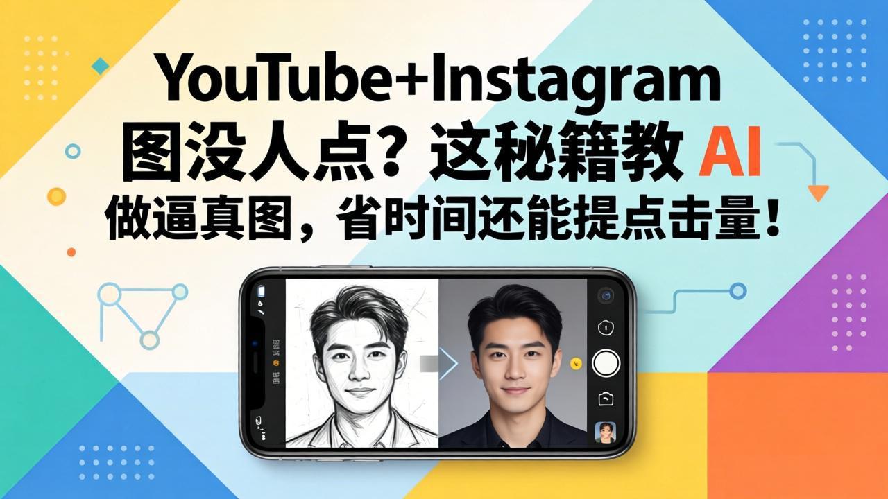 YouTube+Instagram图没人点？这秘籍教 AI 做逼真图，省时间还能提点击量