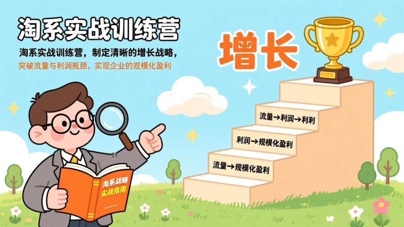 淘系实战训练营(更新)，制定清晰的增长战略，突破流量与利润瓶颈，实现企业的规模化盈利-创业资源网 | 精品设计与工具分享平台